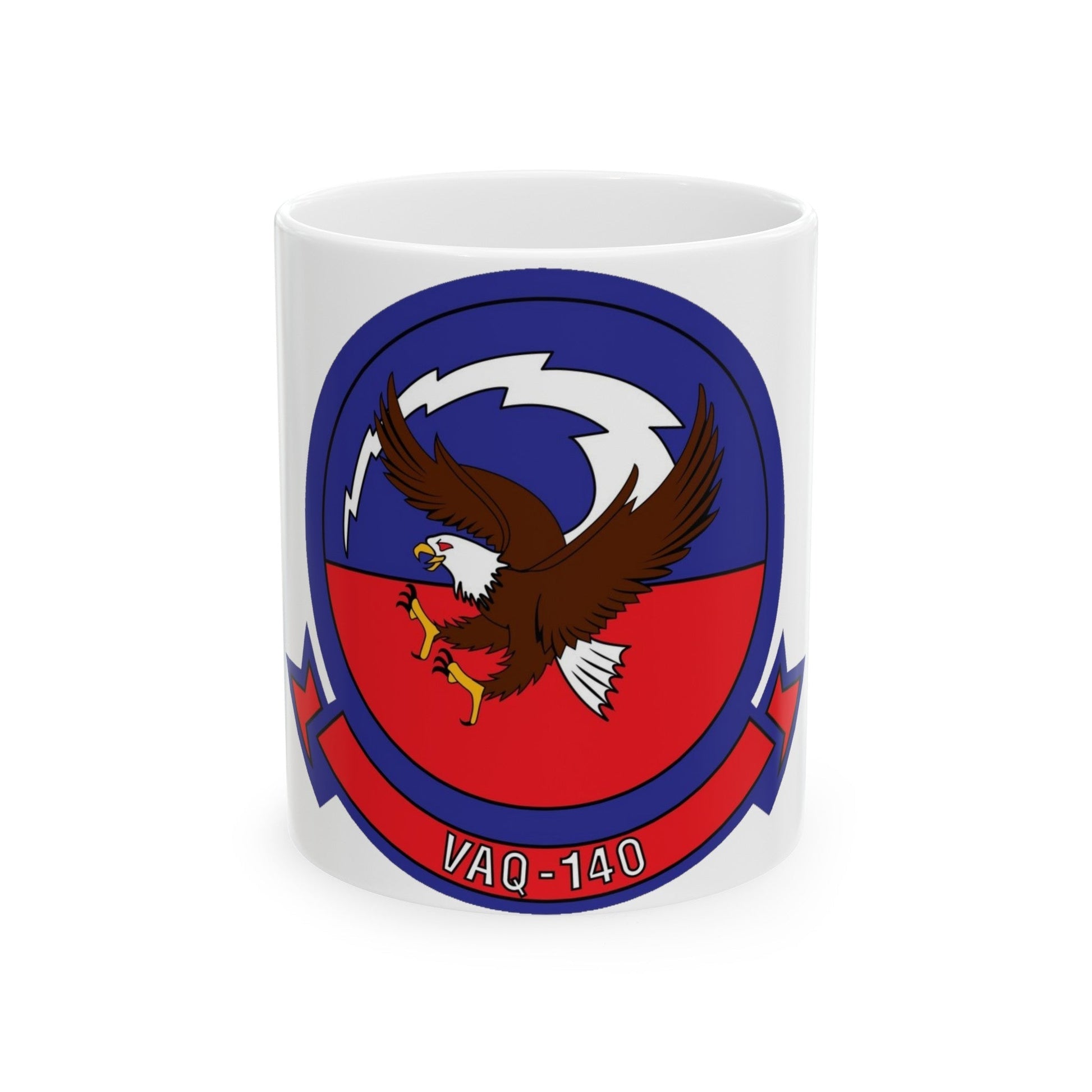 VAQ 140 Electronic Attack Squadron 140 (U.S. Navy) White Coffee Mug-11oz-The Sticker Space