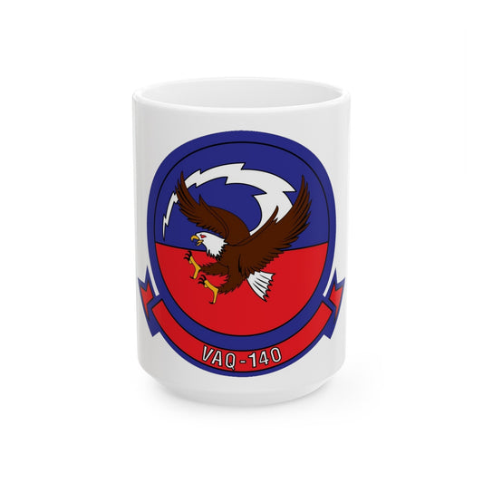 VAQ 140 Electronic Attack Squadron 140 (U.S. Navy) White Coffee Mug-15oz-The Sticker Space