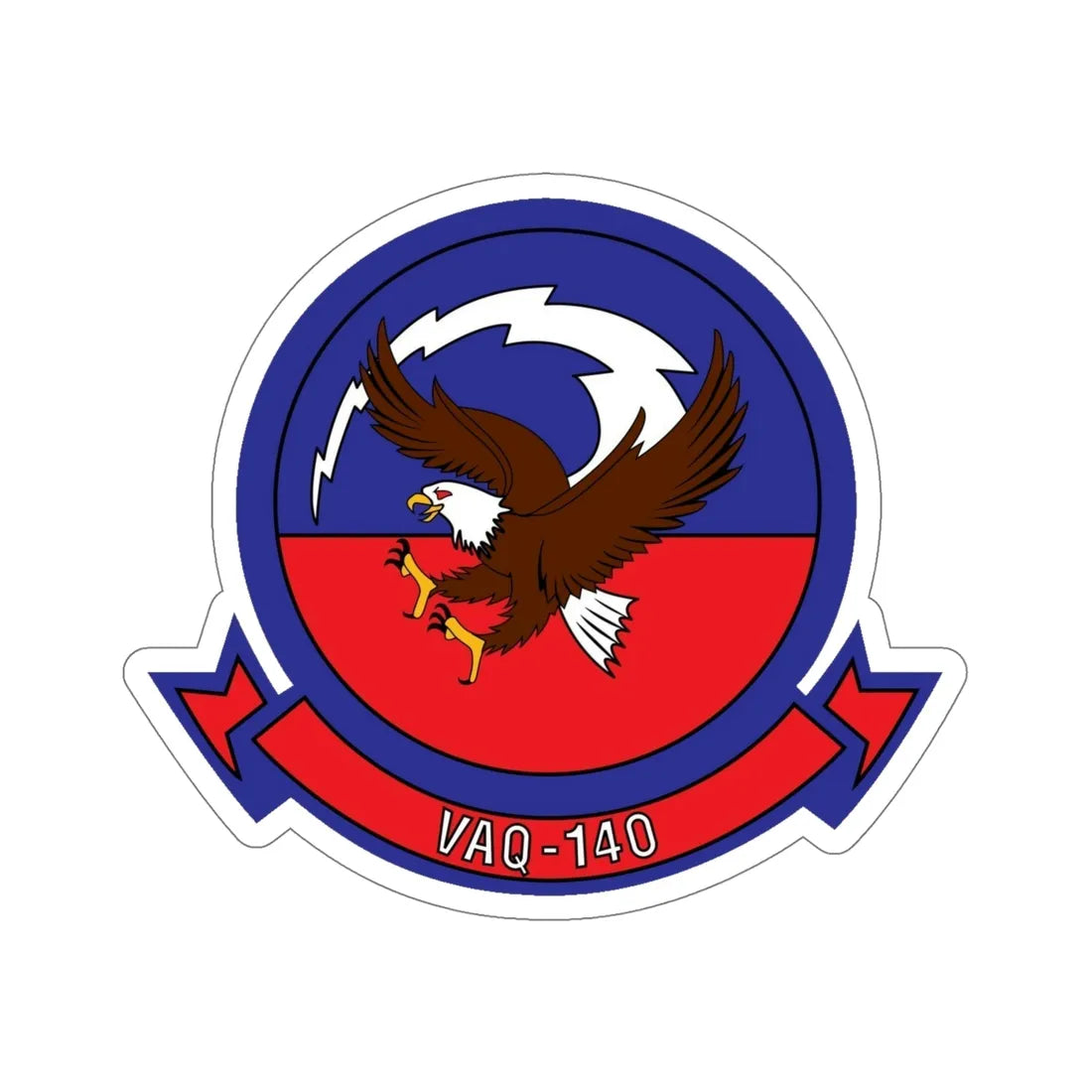 VAQ 140 Electronic Attack Squadron 140 (U.S. Navy) STICKER Vinyl Die-Cut Decal 6 Inch - The Sticker Space