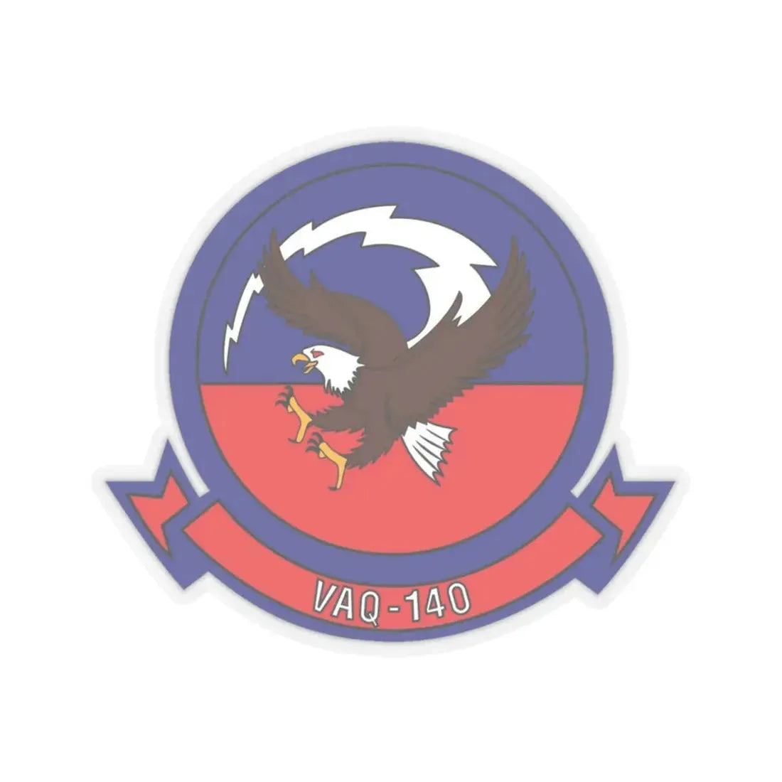 VAQ 140 Electronic Attack Squadron 140 (U.S. Navy) STICKER Vinyl Kiss-Cut Decal 3 Inch Transparent - The Sticker Space