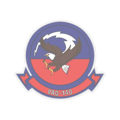VAQ 140 Electronic Attack Squadron 140 (U.S. Navy) STICKER Vinyl Kiss-Cut Decal 3 Inch Transparent - The Sticker Space