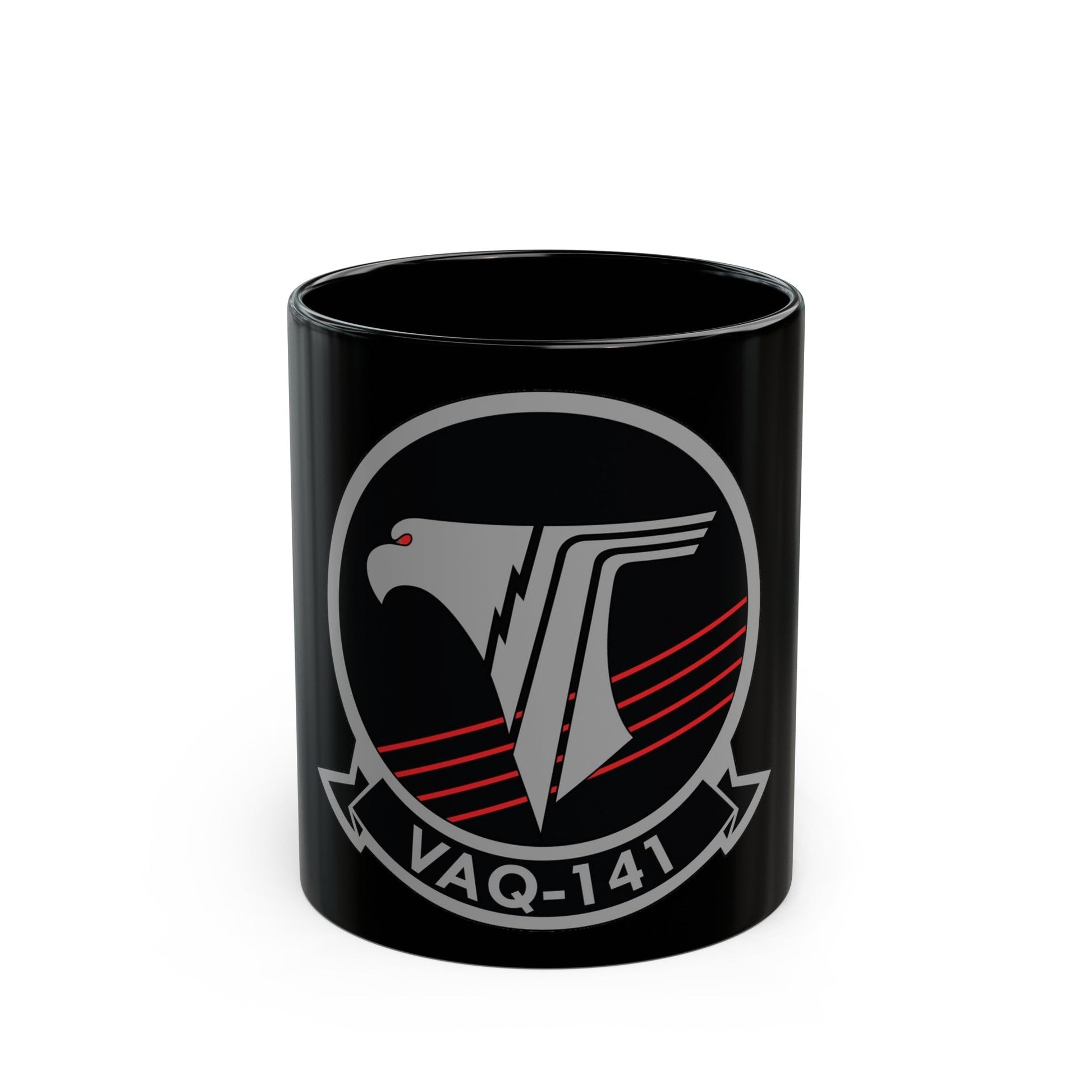 VAQ 141 Electronic Attack Squadron 141 (U.S. Navy) Black Coffee Mug-11oz-The Sticker Space