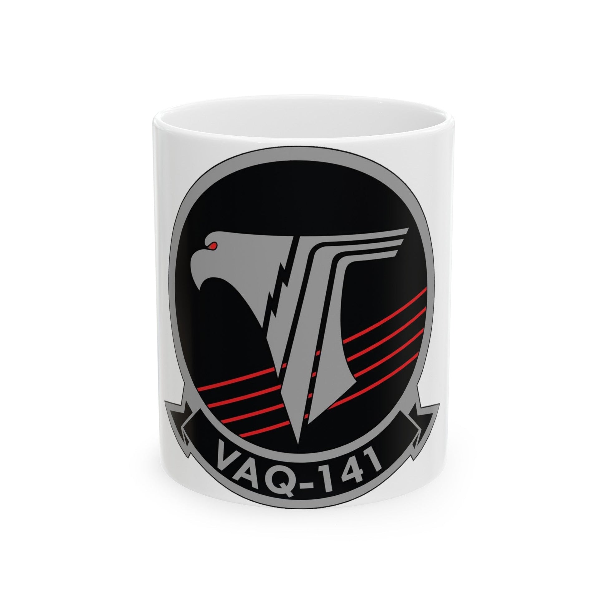 VAQ 141 Electronic Attack Squadron 141 (U.S. Navy) White Coffee Mug-11oz-The Sticker Space