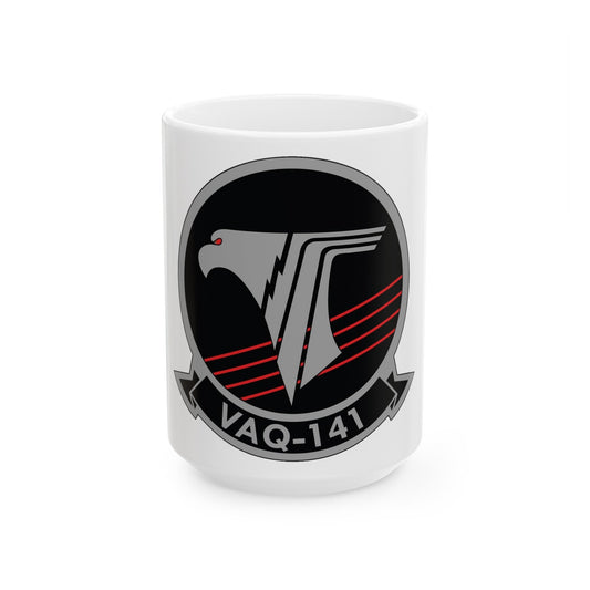 VAQ 141 Electronic Attack Squadron 141 (U.S. Navy) White Coffee Mug-15oz-The Sticker Space