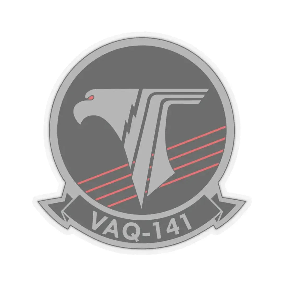 VAQ 141 Electronic Attack Squadron 141 (U.S. Navy) STICKER Vinyl Kiss-Cut Decal 3 Inch Transparent - The Sticker Space