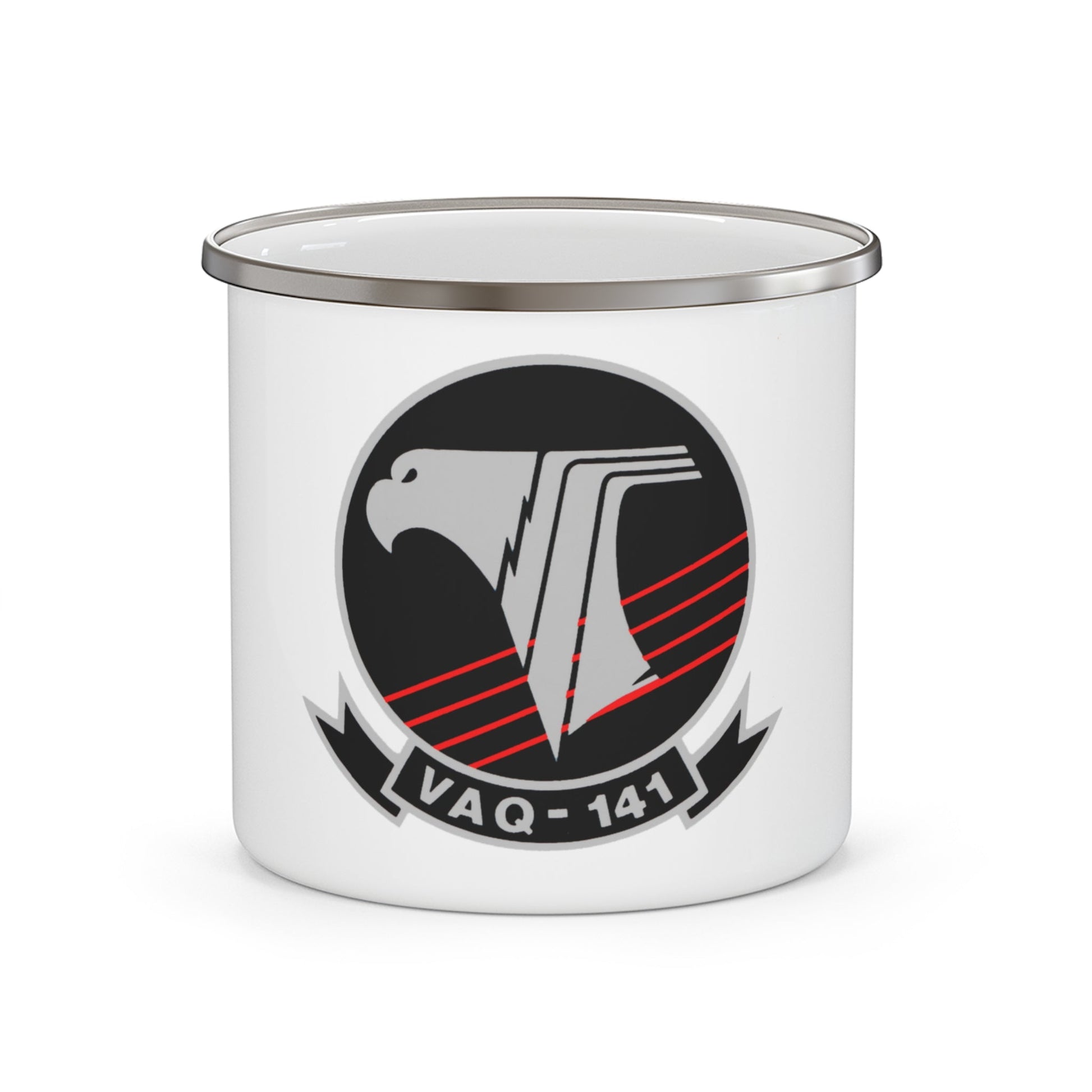 VAQ 141 (U.S. Navy) Enamel Mug 12oz-12oz-The Sticker Space