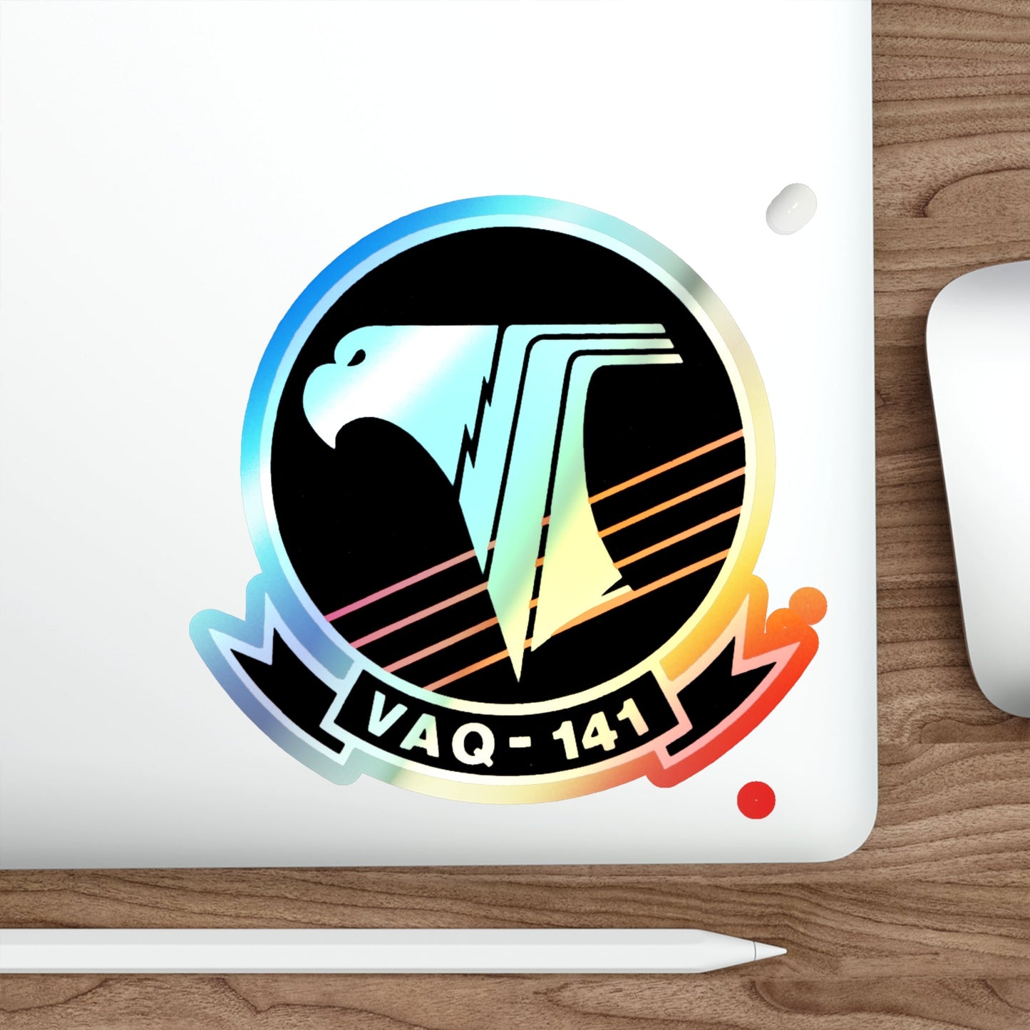 VAQ 141 (U.S. Navy) Holographic STICKER Die-Cut Vinyl Decal-The Sticker Space