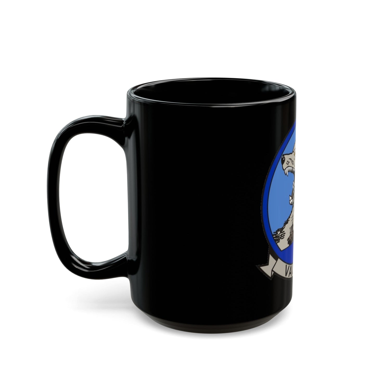 VAQ 142 (U.S. Navy) Black Coffee Mug-The Sticker Space