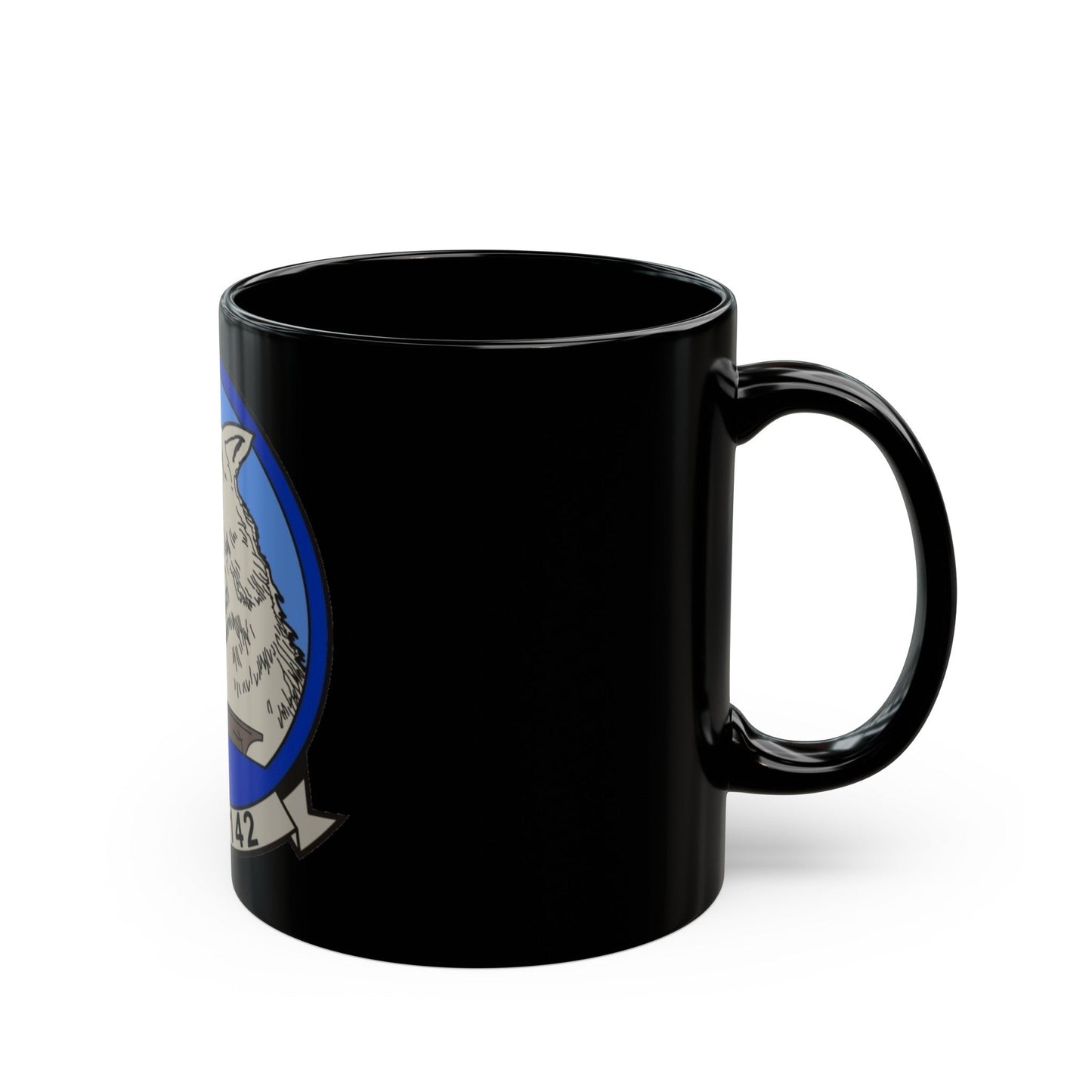 VAQ 142 (U.S. Navy) Black Coffee Mug-The Sticker Space