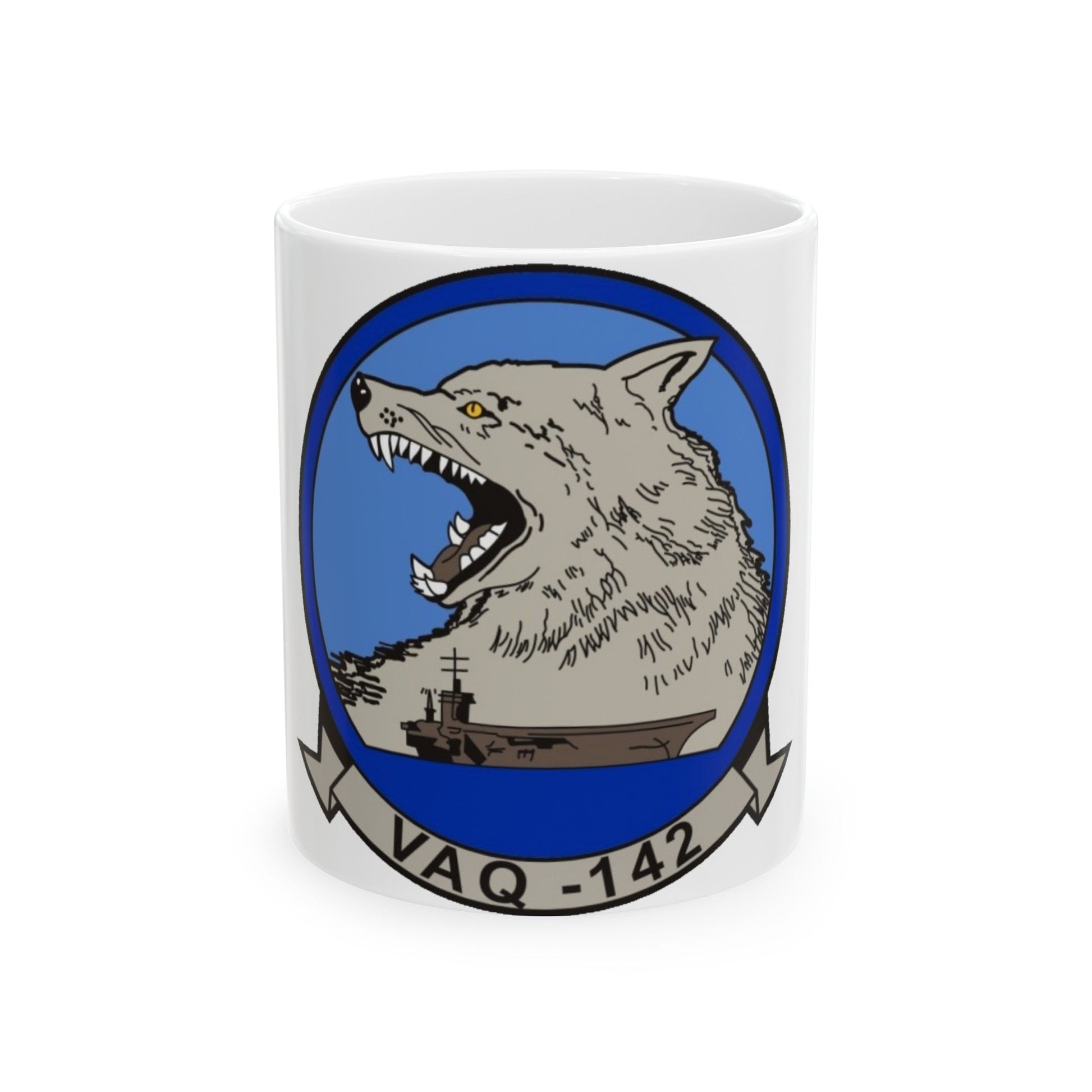 VAQ 142 (U.S. Navy) White Coffee Mug-11oz-The Sticker Space