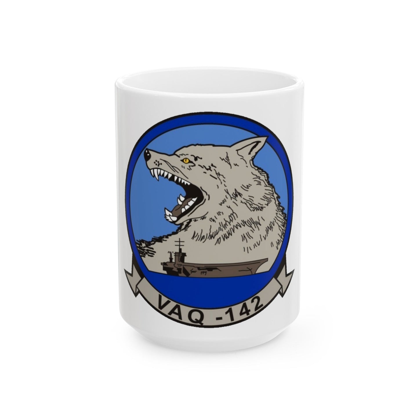 VAQ 142 (U.S. Navy) White Coffee Mug-15oz-The Sticker Space