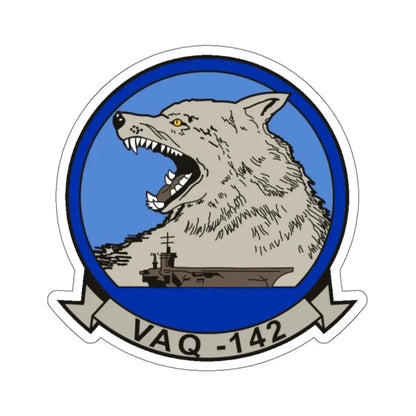 VAQ 142 (U.S. Navy) STICKER Vinyl Kiss-Cut Decal 6 Inch White - The Sticker Space