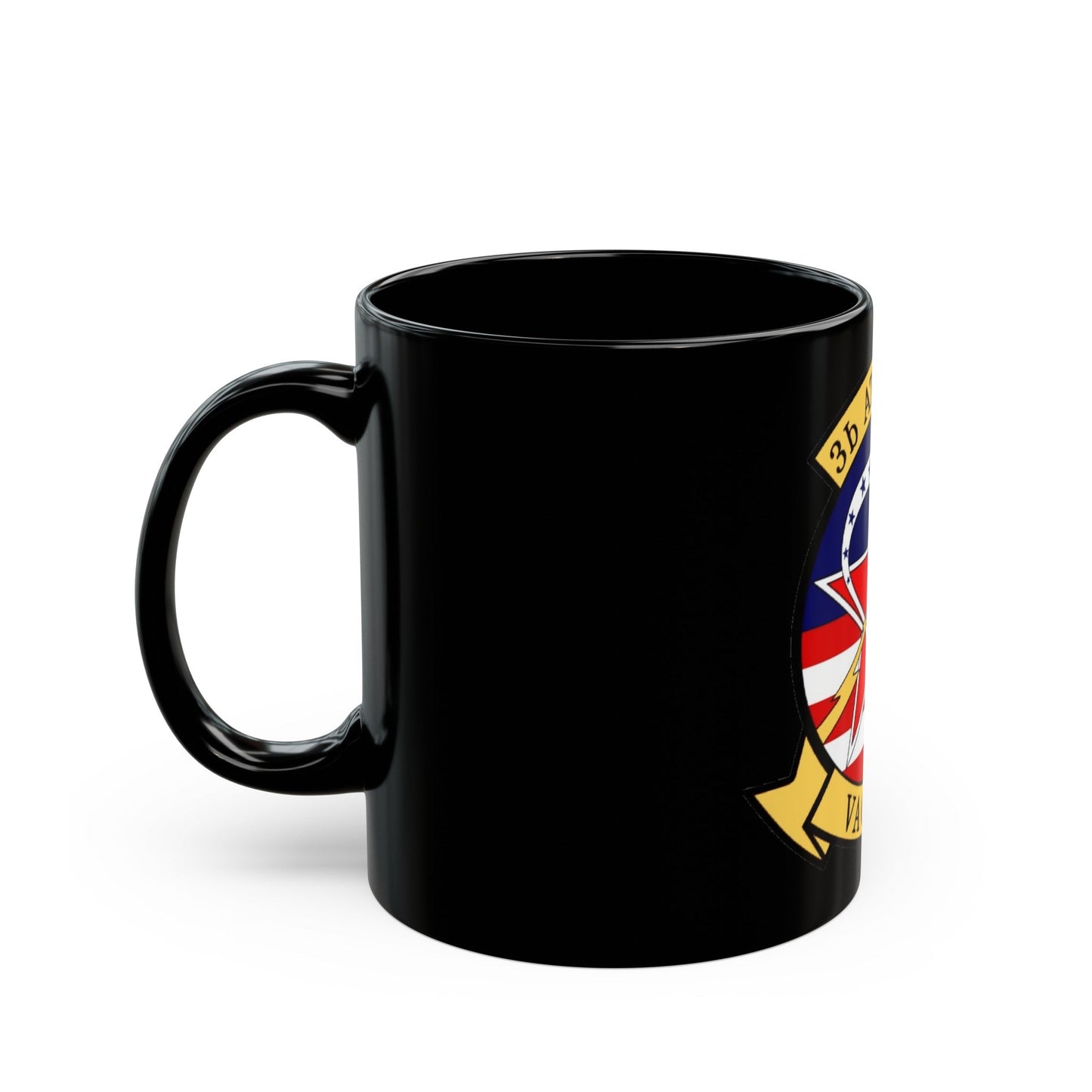 VAQ 34 Tactical Electronic Warfare Squadron 34 (U.S. Navy) Black Coffee Mug-The Sticker Space