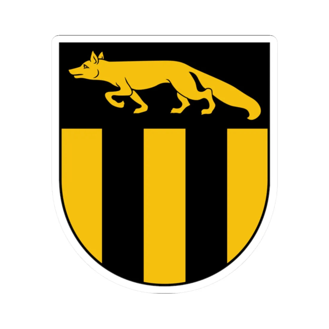 Varaklani COA (Latvia) (Coat of Arms) STICKER Vinyl Kiss-Cut Decal 2 Inch White - The Sticker Space