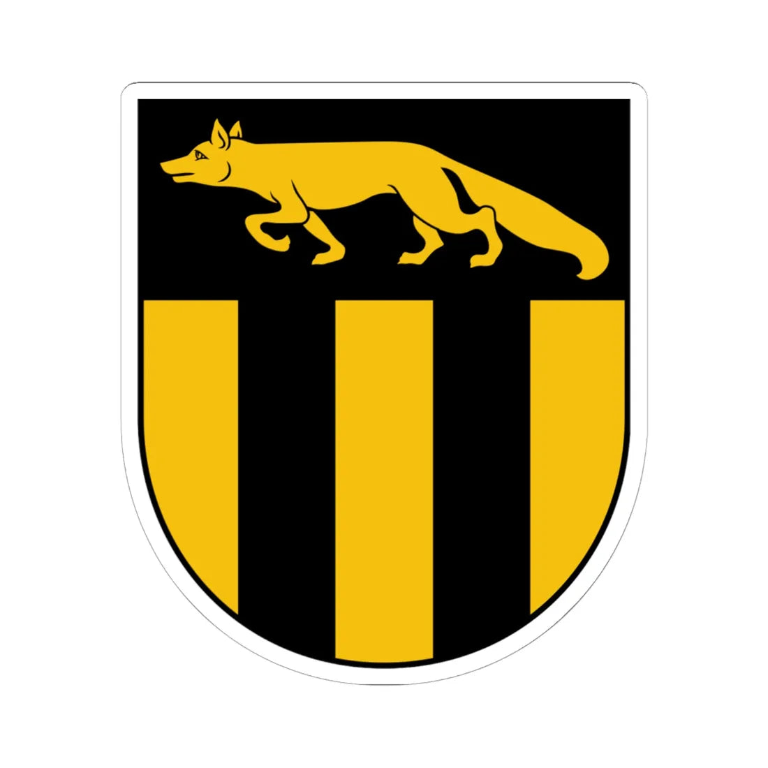 Varaklani COA (Latvia) (Coat of Arms) STICKER Vinyl Kiss-Cut Decal 6 Inch White - The Sticker Space