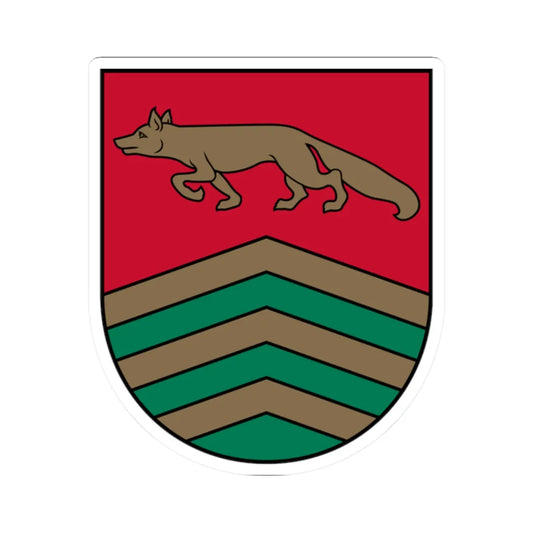 Varakļānu novads COA (Latvia) (Coat of Arms) STICKER Vinyl Kiss-Cut Decal 2 Inch White - The Sticker Space