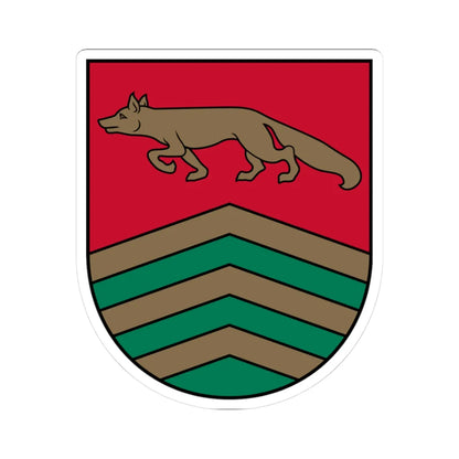 Varakļānu novads COA (Latvia) (Coat of Arms) STICKER Vinyl Kiss-Cut Decal 3 Inch White - The Sticker Space