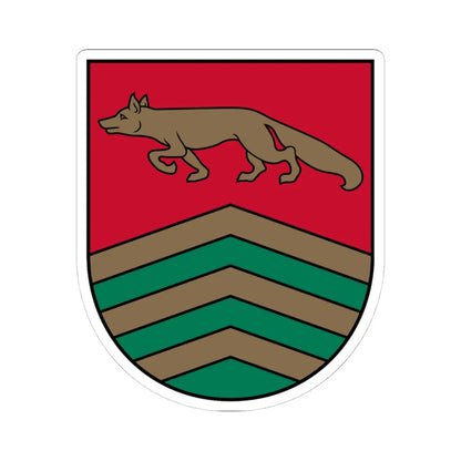 Varakļānu novads COA (Latvia) (Coat of Arms) STICKER Vinyl Kiss-Cut Decal 4 Inch White - The Sticker Space