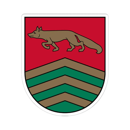 Varakļānu novads COA (Latvia) (Coat of Arms) STICKER Vinyl Kiss-Cut Decal 6 Inch White - The Sticker Space