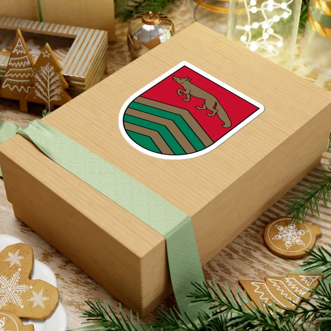 Varakļānu novads COA (Latvia) (Coat of Arms) STICKER Vinyl Kiss-Cut Decal - The Sticker Space