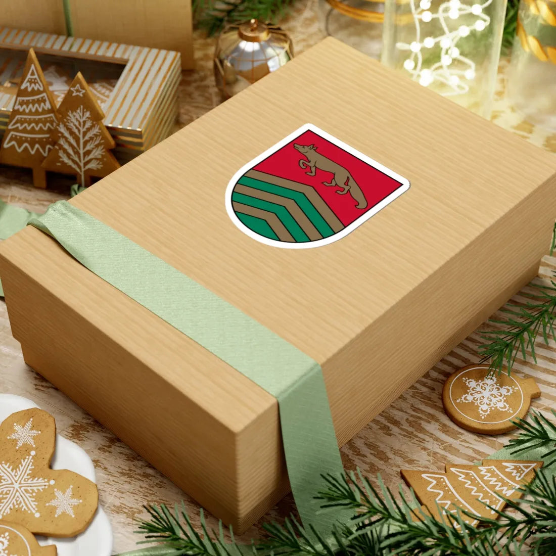 Varakļānu novads COA (Latvia) (Coat of Arms) STICKER Vinyl Kiss-Cut Decal - The Sticker Space