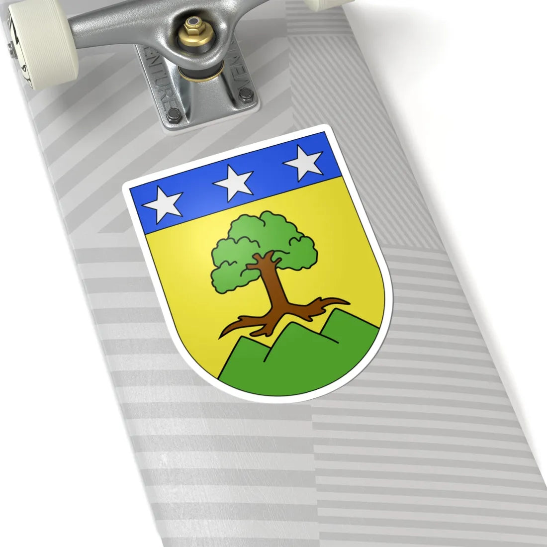 Varen-coat of arms (Switzerland) (Coat of Arms) STICKER Vinyl Kiss-Cut Decal - The Sticker Space