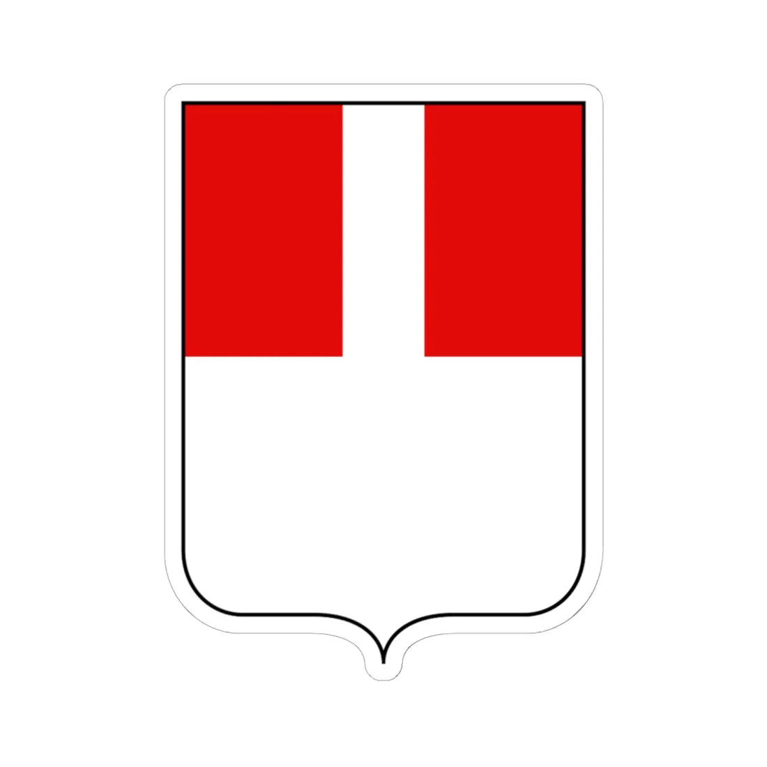 Varese-CoA-historical (Italy) (Coat of Arms) STICKER Vinyl Kiss-Cut Decal 6 Inch White - The Sticker Space