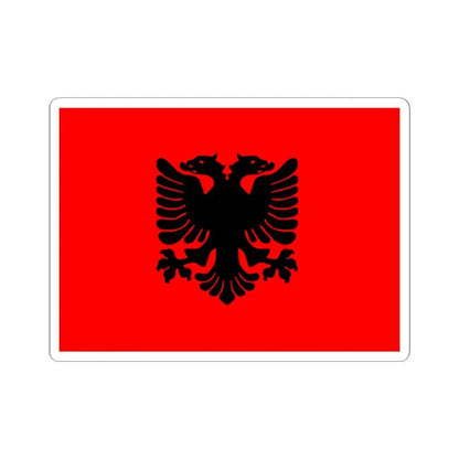 Variant eagle flag of Albania (Albania) STICKER Vinyl Kiss-Cut Decal 3 Inch White - The Sticker Space
