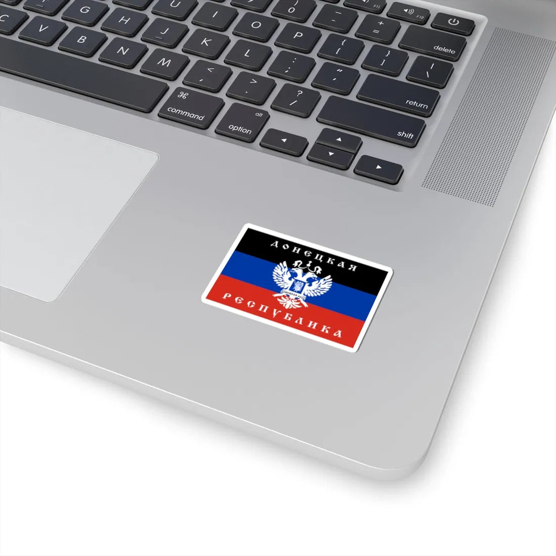 Variant Flag of the Donetsk Republic Organisation (Ukraine) STICKER Vinyl Kiss-Cut Decal - The Sticker Space