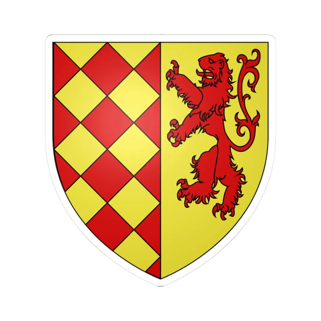 Variante du blason Giovanni (Italy) (Coat of Arms) STICKER Vinyl Kiss-Cut Decal 3 Inch White - The Sticker Space