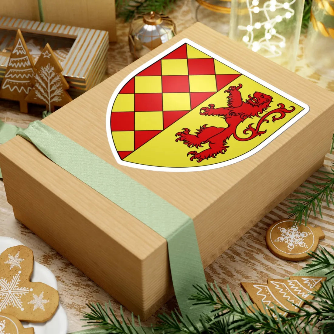 Variante du blason Giovanni (Italy) (Coat of Arms) STICKER Vinyl Kiss-Cut Decal - The Sticker Space