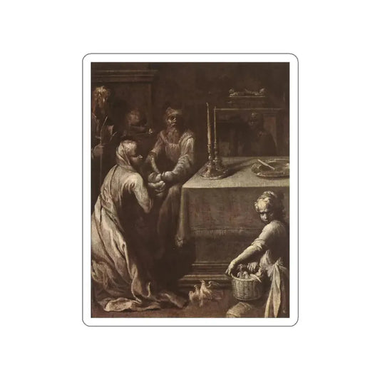 VARIN, Quentin - Presentation of Christ in the Temple (Artwork) STICKER Vinyl Die-Cut Decal White Die-Cut 2 Inch - The Sticker Space