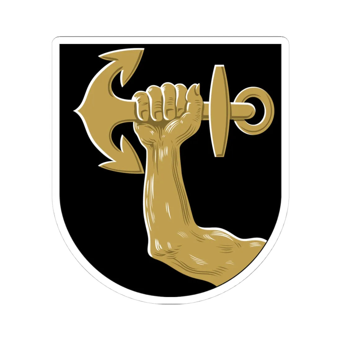 Varkaus.vaakuna (Finland) (Coat of Arms) STICKER Vinyl Kiss-Cut Decal 4 Inch White - The Sticker Space