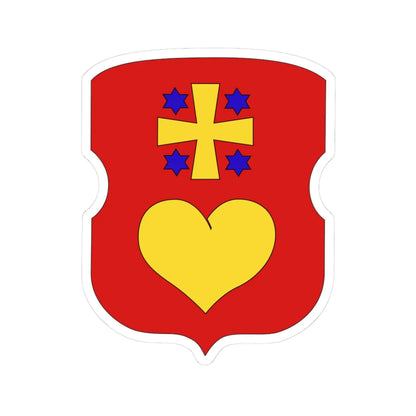 Varva coat (Ukraine) (Coat of Arms) STICKER Vinyl Kiss-Cut Decal 3 Inch White - The Sticker Space