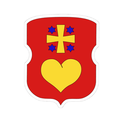 Varva coat (Ukraine) (Coat of Arms) STICKER Vinyl Kiss-Cut Decal 4 Inch White - The Sticker Space