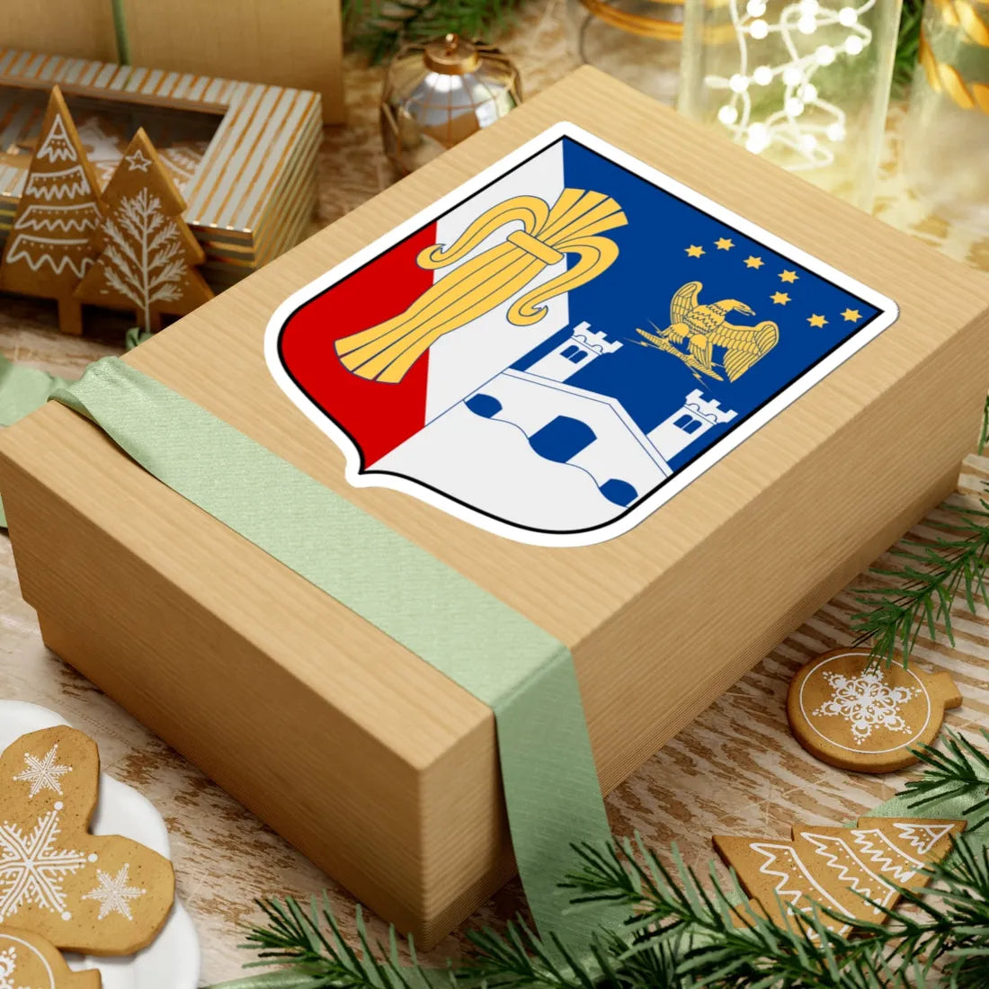 Vasa-Bernadotte vapen (Sweden) (Coat of Arms) STICKER Vinyl Kiss-Cut Decal - The Sticker Space