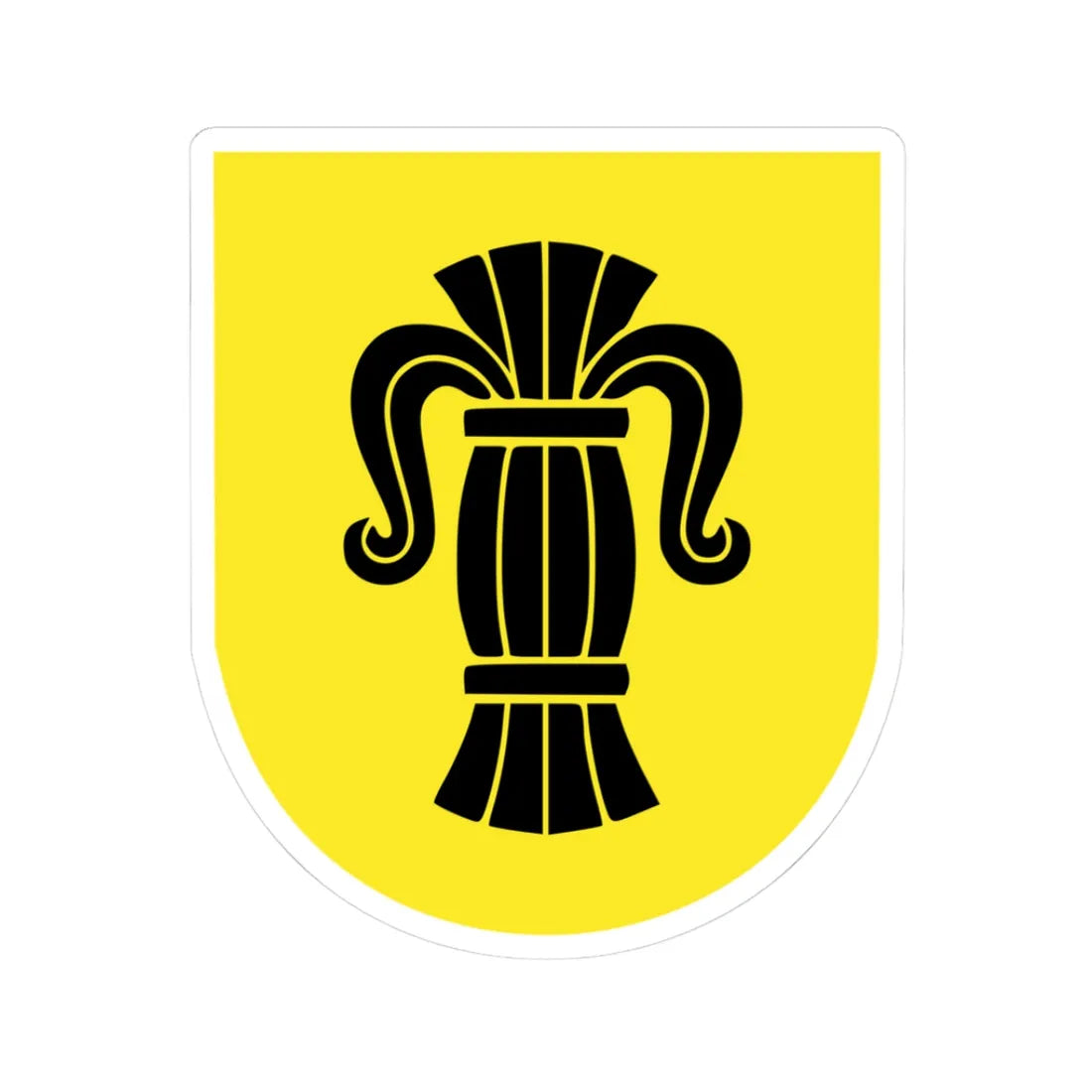 Vasa vapen (Sweden) (Coat of Arms) STICKER Vinyl Kiss-Cut Decal 3 Inch White - The Sticker Space