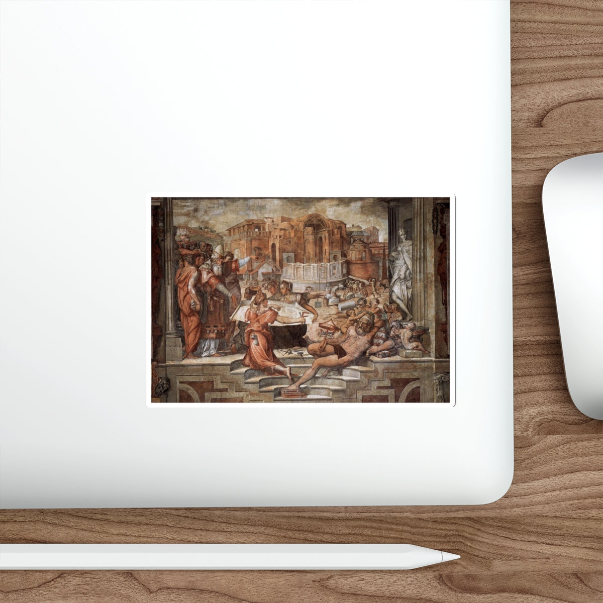 VASARI, Giorgio - Paul III Farnese Directing the Continuance of St Peter's (Artwork) STICKER Vinyl Die-Cut Decal-The Sticker Space