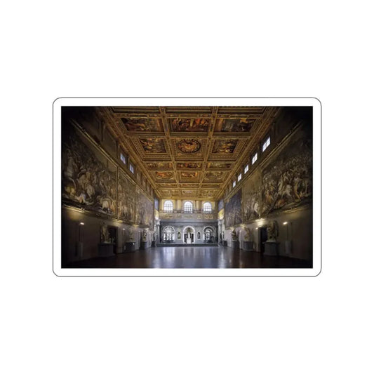 VASARI, Giorgio - Sala del Cinquecento (Artwork) STICKER Vinyl Die-Cut Decal White Die-Cut 2 Inch - The Sticker Space