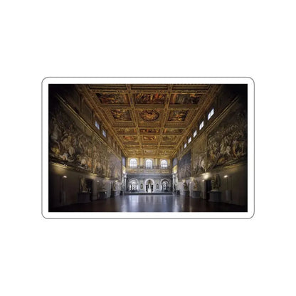 VASARI, Giorgio - Sala del Cinquecento (Artwork) STICKER Vinyl Die-Cut Decal White Die-Cut 3 Inch - The Sticker Space