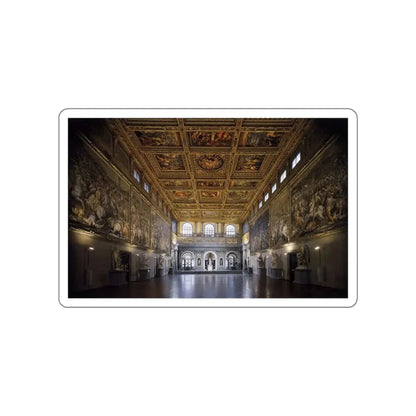 VASARI, Giorgio - Sala del Cinquecento (Artwork) STICKER Vinyl Die-Cut Decal White Die-Cut 4 Inch - The Sticker Space