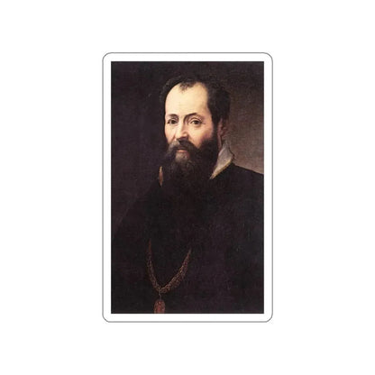 VASARI, Giorgio - Self-portrait (detail) (Artwork) STICKER Vinyl Die-Cut Decal White Die-Cut 5 Inch - The Sticker Space