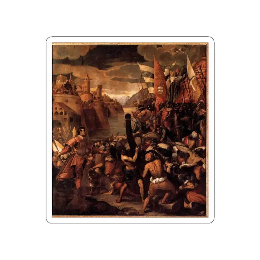 VASSILACCHI, Antonio - Conquest of Tyre (Artwork) STICKER Vinyl Die-Cut Decal White Die-Cut 2 Inch - The Sticker Space