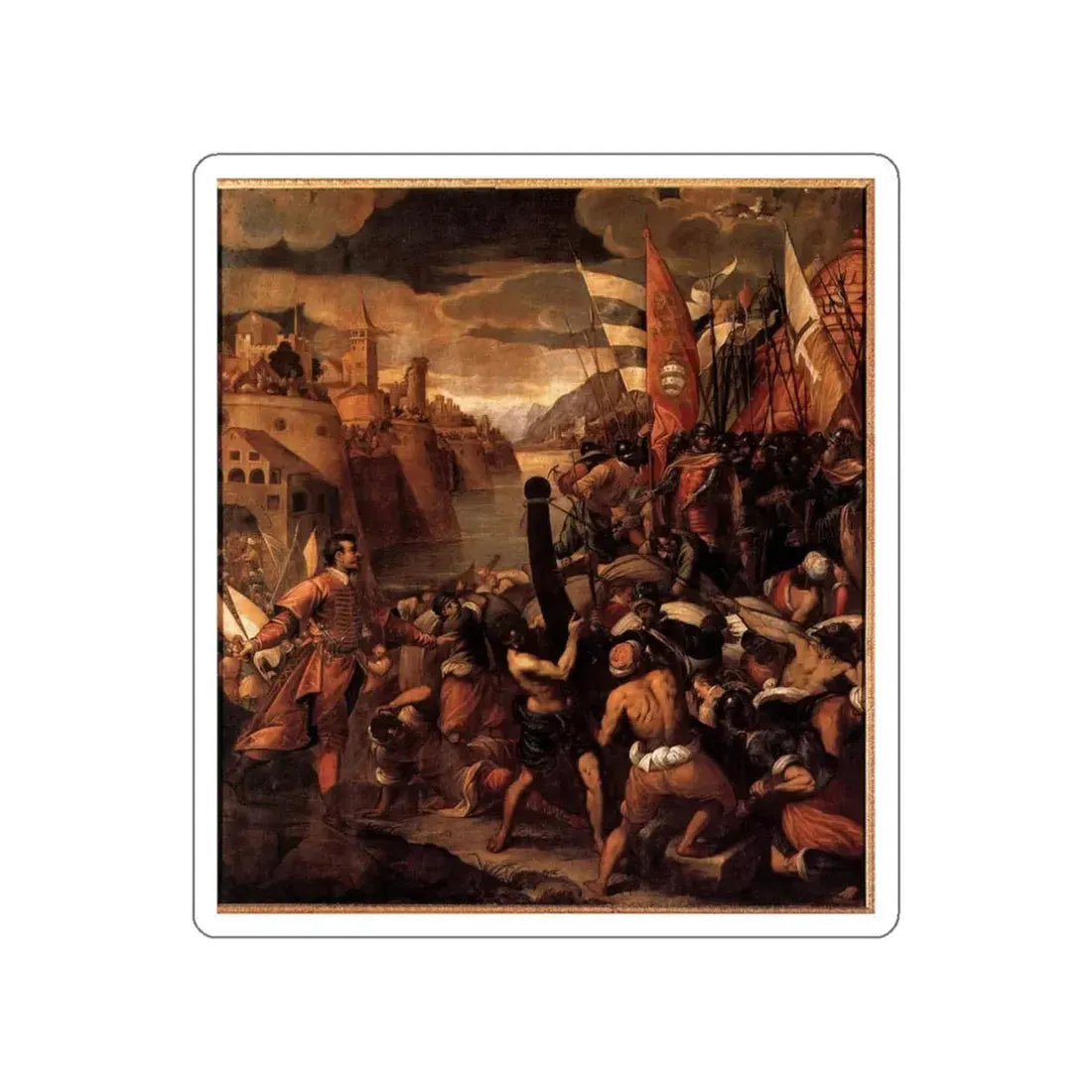 VASSILACCHI, Antonio - Conquest of Tyre (Artwork) STICKER Vinyl Die-Cut Decal White Die-Cut 3 Inch - The Sticker Space