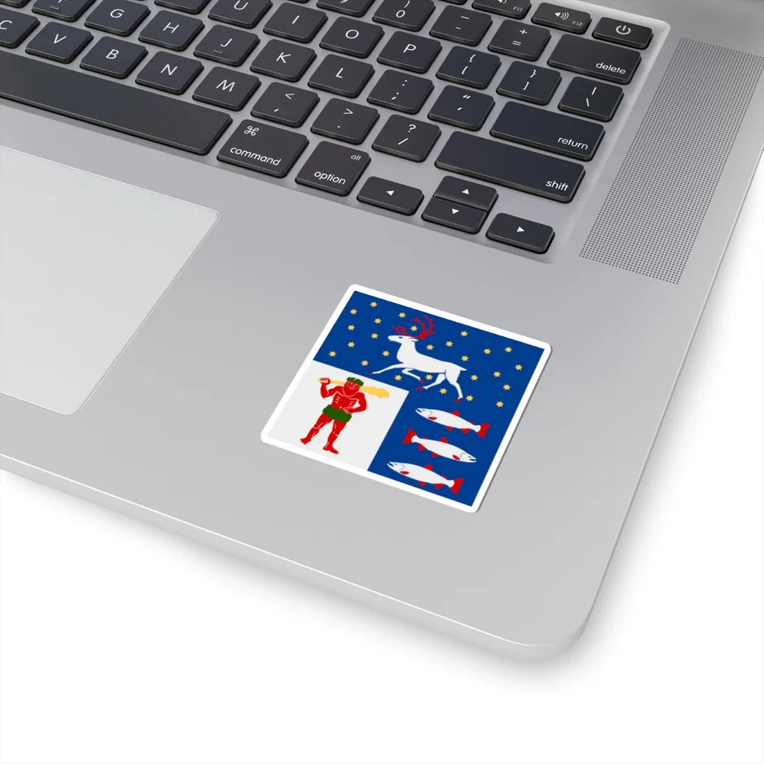Vasterbottens lan vapenflagga (Sweden) STICKER Vinyl Kiss-Cut Decal - The Sticker Space