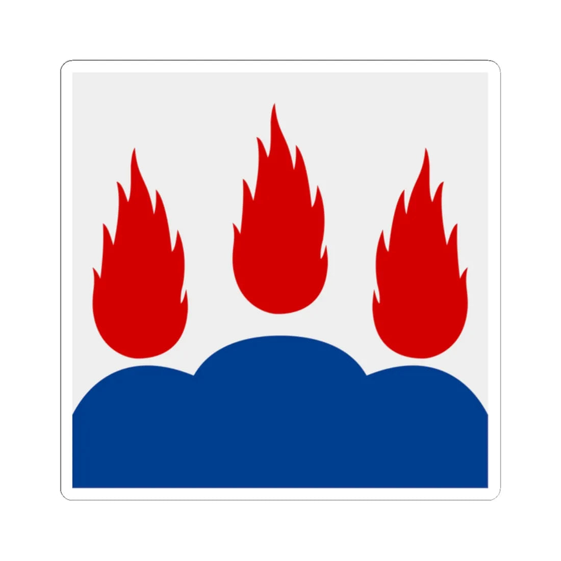 Vastmanlands lan vapenflagga (Sweden) STICKER Vinyl Kiss-Cut Decal 2 Inch White - The Sticker Space