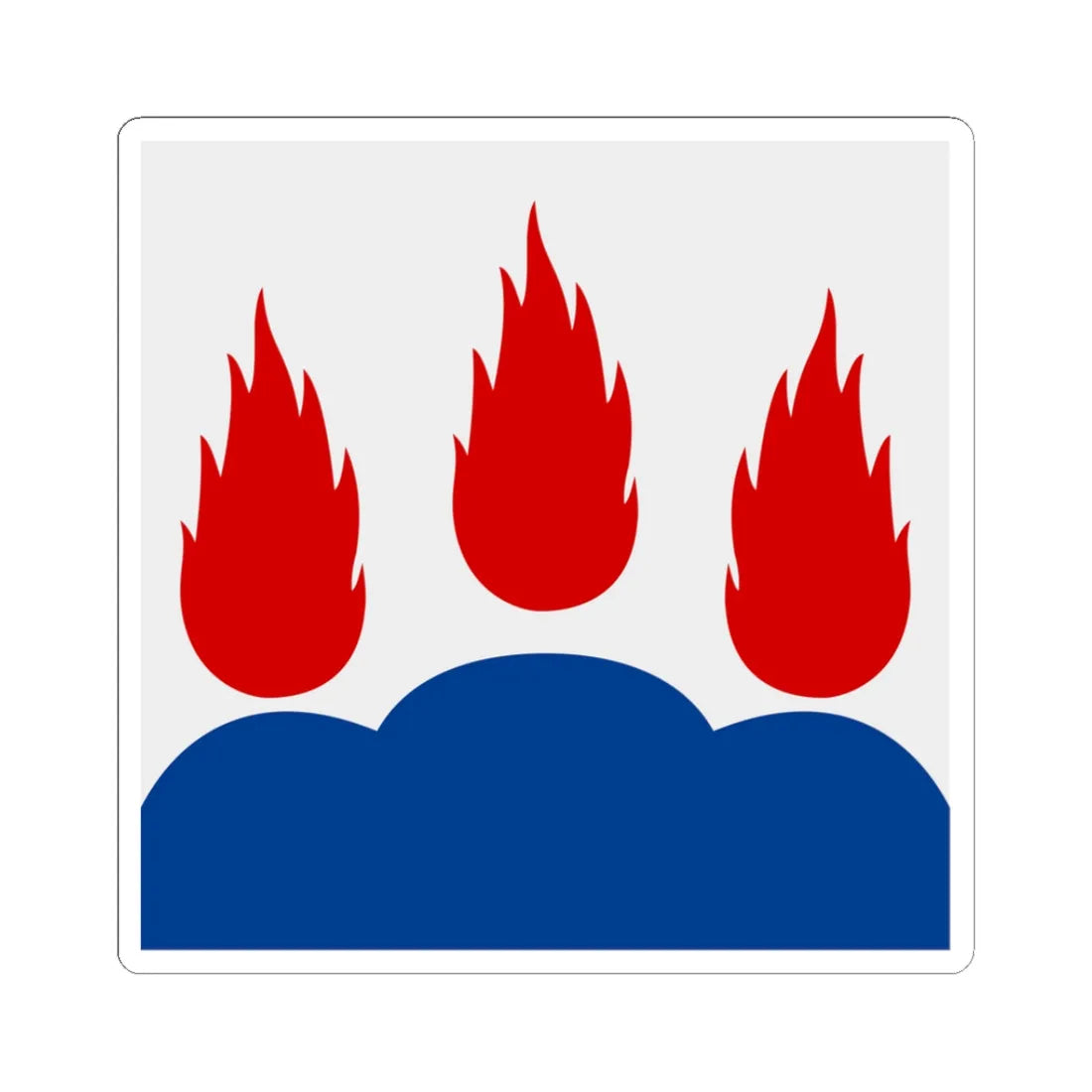 Vastmanlands lan vapenflagga (Sweden) STICKER Vinyl Kiss-Cut Decal 3 Inch White - The Sticker Space