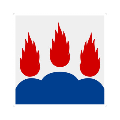 Vastmanlands lan vapenflagga (Sweden) STICKER Vinyl Kiss-Cut Decal 3 Inch White - The Sticker Space