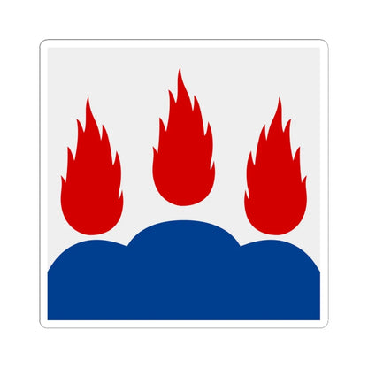 Vastmanlands lan vapenflagga (Sweden) STICKER Vinyl Kiss-Cut Decal 4 Inch White - The Sticker Space