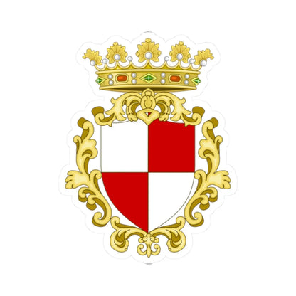 Vasto-Stemma-2 (Italy) (Coat of Arms) STICKER Vinyl Kiss-Cut Decal 2 Inch White - The Sticker Space